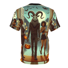 Load image into Gallery viewer, Capricorn Halloween (4) Unisex Cut & Sew Tee (AOP)
