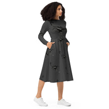 Load image into Gallery viewer, Scorpio (G2) All-over print long sleeve midi dress