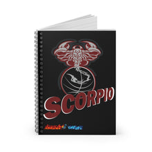 Load image into Gallery viewer, Scorpio Spiral Notebook - Ruled Line