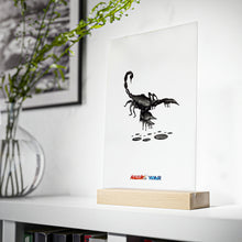 Load image into Gallery viewer, Scorpio (G2) Acrylic Sign with Wooden Stand