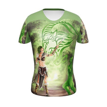Load 3D model into Gallery viewer, Capricorn All-Over Print Women's Athletic T-shirt