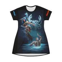 Load image into Gallery viewer, Scorpio/Virus All Over Print T-Shirt Dress