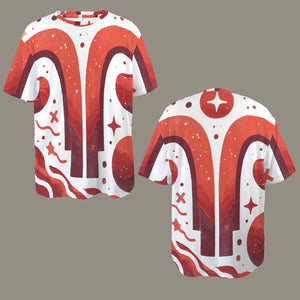 Aries Round Neck Loose T-Shirt
