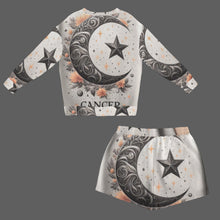 Load image into Gallery viewer, Designer (30) Cancer  Long Sleeve Fleece Sweatshirt &amp; Drawstring Shorts Set
