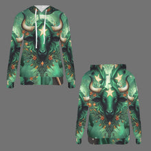 Load image into Gallery viewer, Design 20357893 Taurus Women&#39;s Drawstring Pocket Hoodie
