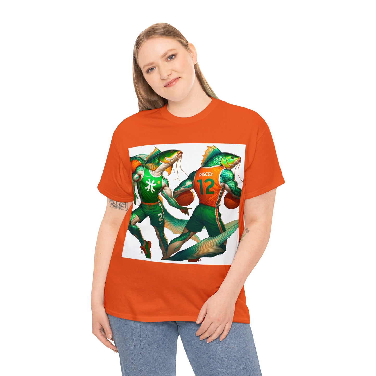 Team Pisces (5) Unisex Heavy Cotton Tee