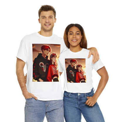 Unisex Aries Couple (3) Heavy Cotton Tee