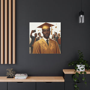 Graduation Canvas Art, Graduate Gift, Class of 2023 Decor, Achievement Wall Art, Inspirational Home Decor, College Graduation