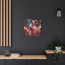 Load image into Gallery viewer, Halloween Themed Canvas Art, Spooky Decor, Unique Wall Hanging, Haunted House Artwork, Gift for Halloween Lovers, Fright Night Decor
