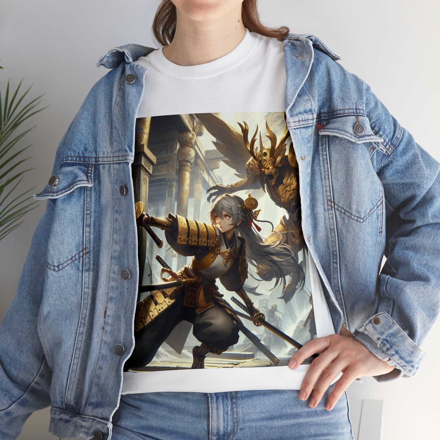 Samurai Capricorn (F4) Unisex Heavy Cotton Tee