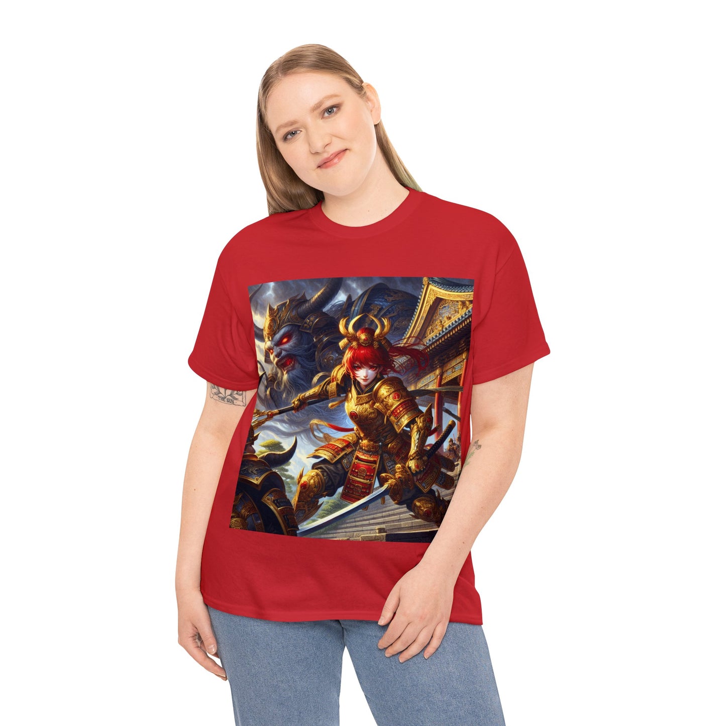 Samurai Aries (F3) Unisex Heavy Cotton Tee