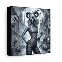 Load image into Gallery viewer, Canvas Print - Halloween Capricorn Astrology Mummy
