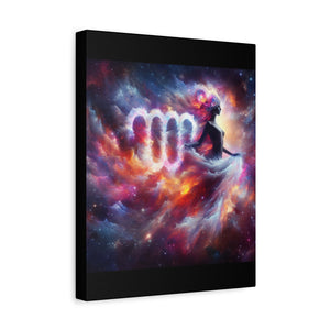 Cosmic Virgo Canvas Art, Zodiac Wall Decor, Astrology Gift for Her, Spiritual Home Decor, Artistic Virgo Print