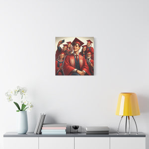 Personalized Graduation Canvas Print, Customizable College Art, Wall Decor for Graduates, Celebration Gift, Graduation Party Decor