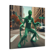 Load image into Gallery viewer, Canvas Print - Halloween Taurus Astrology Mummy
