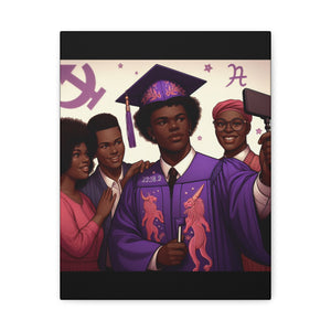 Graduation Canvas Print, Inspirational Wall Art, Emotional Home Decor, Unique Gift for Graduates, Celebration Keepsake