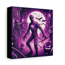 Load image into Gallery viewer, Halloween Wall Art, Spooky Canvas, Gothic Home Decor, Haunted House Decor, Mummy Artwork, Creepy Wall Hanging
