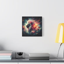 Load image into Gallery viewer, Cosmic Lion Canvas Wall Art, Abstract Lion Decor, Celestial Prints, Space Animal Artwork, Dreamy Home Decor

