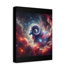 Load image into Gallery viewer, Celestial Aries Canvas Art | Zodiac Decor, Astrological Gift, Wall Art, Bedroom Decor, Motivational Decor
