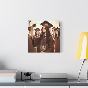 Graduation Canvas Print, Inspirational Wall Art for Graduates, Home Decor, Gift for Her, College Graduation, Motivational Decor