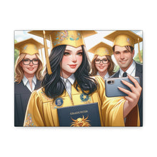 Load image into Gallery viewer, Graduation Canvas Print, Custom Wall Art for Grads, Personalized Home Decor, Graduate Gift, Modern Stretched Canvas, Graduation Celebration
