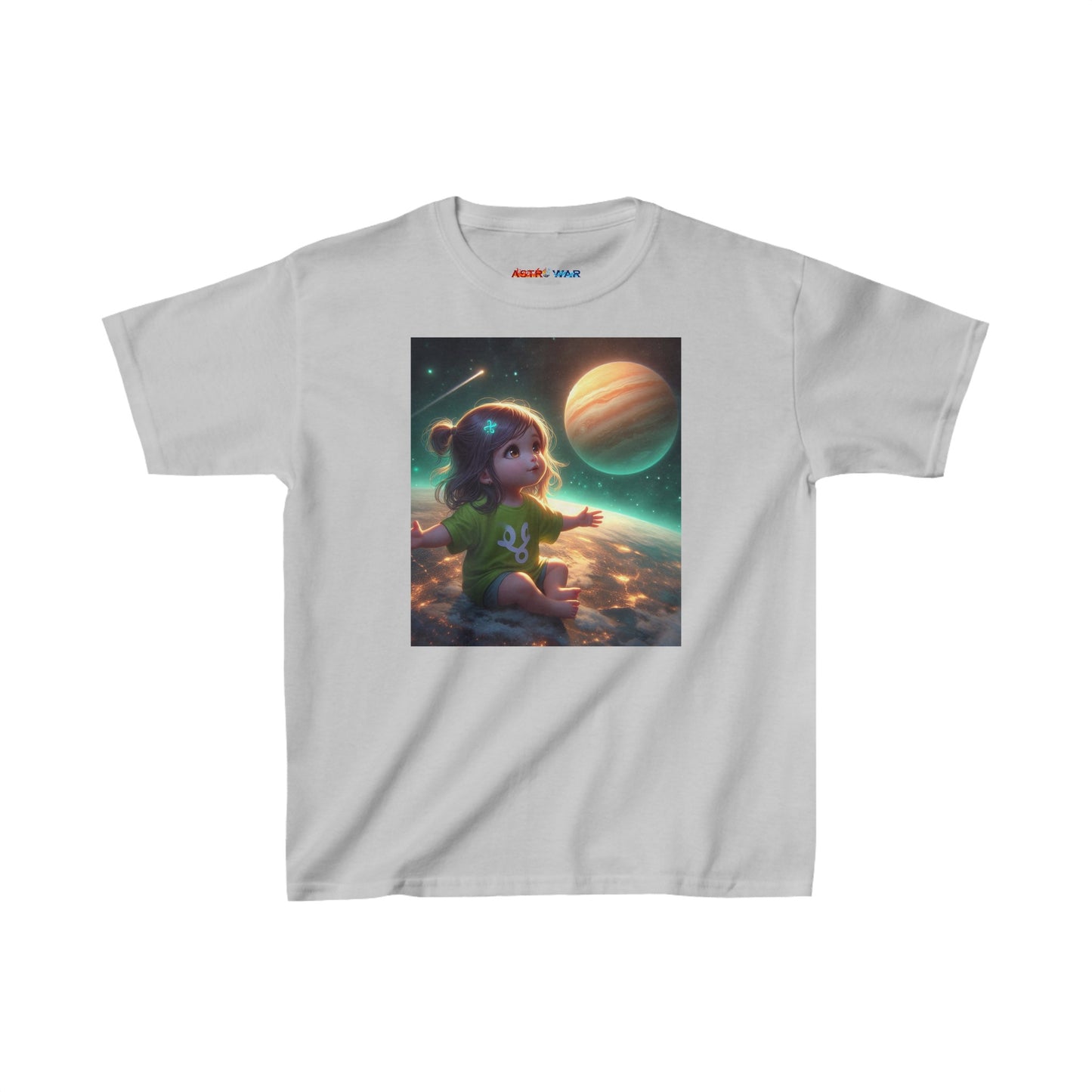 Pisces Astro Baby (2) Kids Heavy Cotton™ Tee