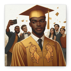 Graduation Canvas Art, Graduate Gift, Class of 2023 Decor, Achievement Wall Art, Inspirational Home Decor, College Graduation