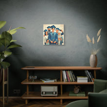 Load image into Gallery viewer, Graduation Celebration Stretched Canvas, Custom Wall Art, Gift for Graduates, Family Home Decor, Art for Special Occasions
