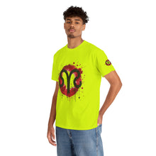 Load image into Gallery viewer, Bold Graphic Aries T-Shirt, Unisex Tee for Astrology Lovers, Unique Gift for Birthdays, Casual Wear, Statement Piece

