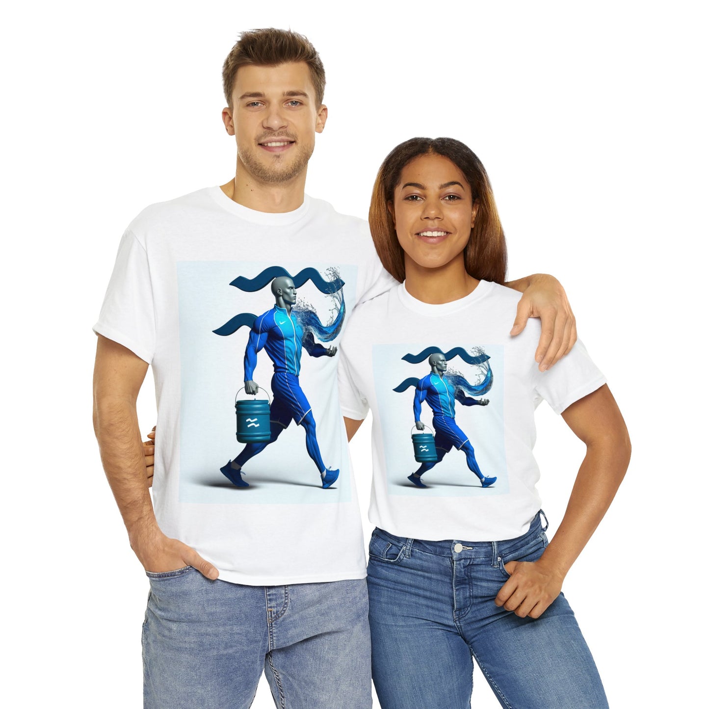 Team Aquarius (3) Unisex Heavy Cotton Tee