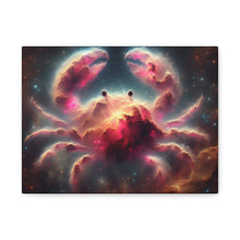 Load image into Gallery viewer, Cosmic Crab Canvas Art Print, Wall Decor, Unique Gift, Space Lover, Astrology, Home Decor, Modern Art
