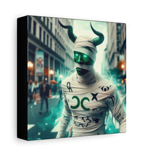 Load image into Gallery viewer, Canvas Print: Halloween Taurus Mummy
