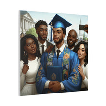 Load image into Gallery viewer, Graduation Celebration Canvas Wall Art, Personalized Gift, Home Décor, Graduation Keepsake, Unique Family Portrait
