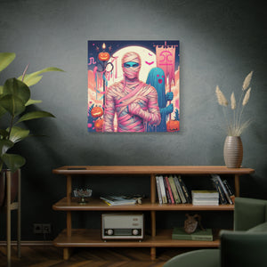 Canvas Art - Halloween Libra Astrology Mummy