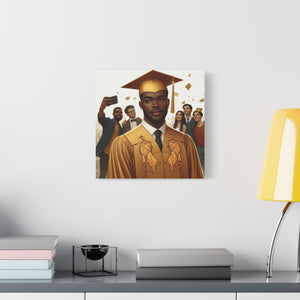 Graduation Canvas Art, Graduate Gift, Class of 2023 Decor, Achievement Wall Art, Inspirational Home Decor, College Graduation