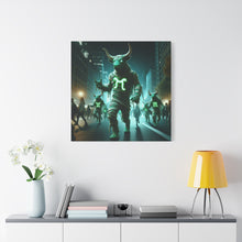 Load image into Gallery viewer, Mystical Taurus Canvas Wall Art, Zodiac Decor, Home Wall Decoration, Gift for Astrology Lovers, Unique Art Piece
