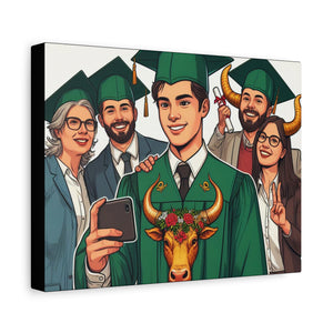 Graduation Canvas Art, Custom Grad Gift, Wall Decor, Graduation Celebration, Personalized Graduation Print