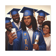 Load image into Gallery viewer, Graduation Canvas Print, Family Celebration Wall Art, Gift for Grads, Personalized Decor, Graduation Ceremony Keepsake
