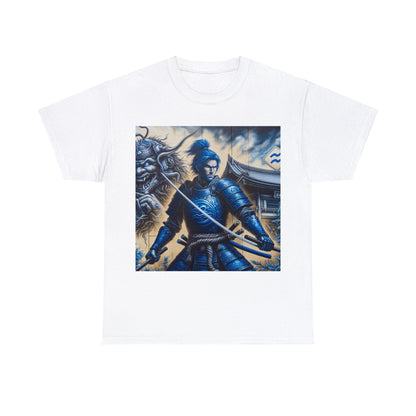 Samurai Aquarius (1) Unisex Heavy Cotton Tee