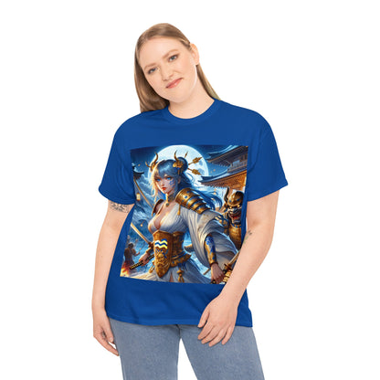 Samurai Aquarius (F4) Unisex Heavy Cotton Tee