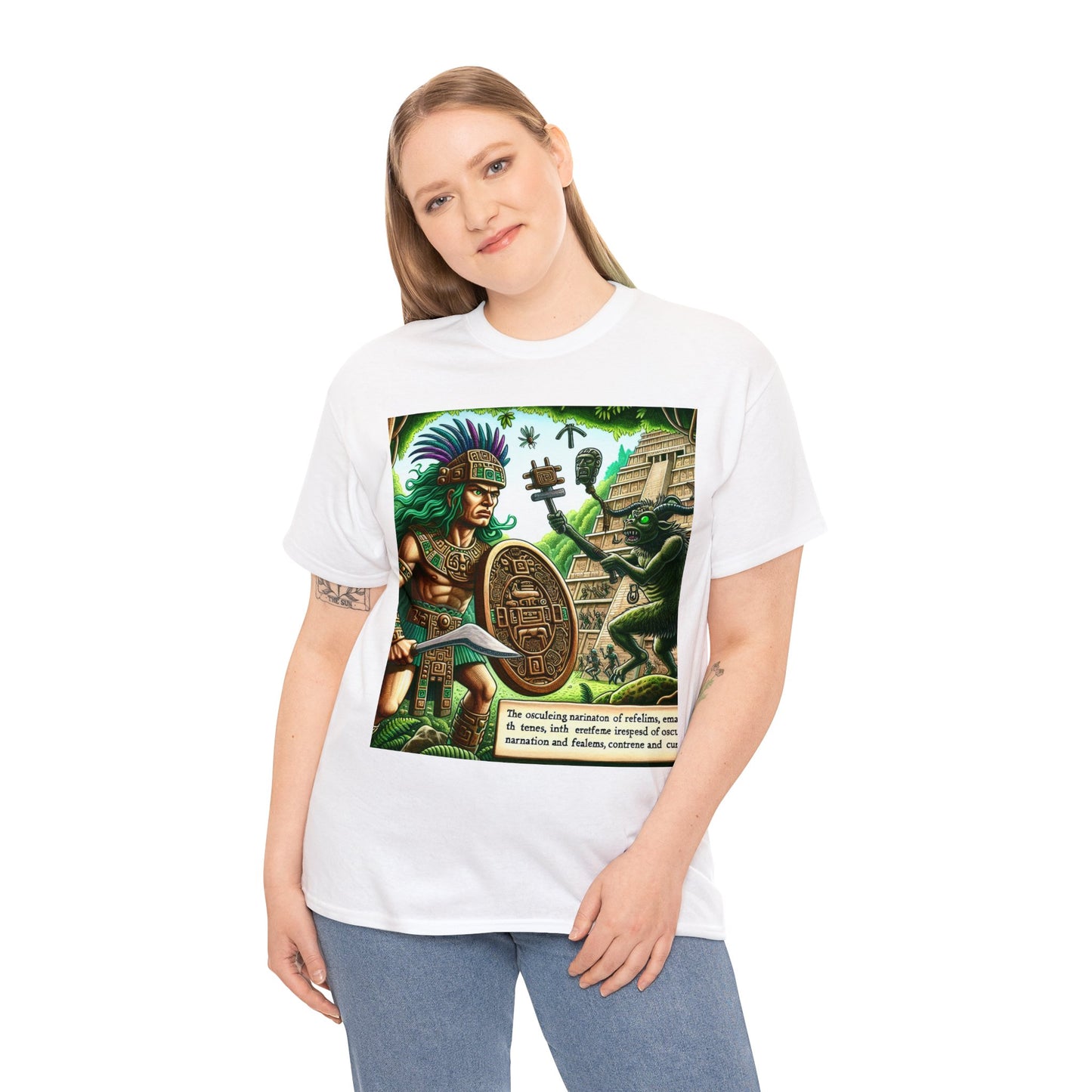 Taurus Aztec (2) Unisex Heavy Cotton Tee