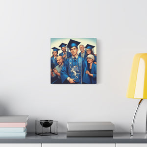 Graduation Canvas Wall Art, Personalized Graduation Gift, Family Celebration Decor, High School Graduation, College Graduation