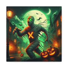 Load image into Gallery viewer, Spooky Halloween Wall Art Canvas, Mummy Decor for Fall, Halloween Party Decoration, Frightening Home Decor, Unique Gift Idea
