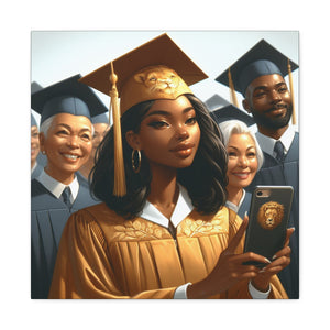Graduation Canvas Art, Graduation Gift for Her, High School Graduation Decor, College Grad Wall Art, Inspirational Graduation Gift