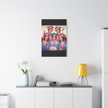 Load image into Gallery viewer, Canvas Print, Graduation Celebration Wall Art, Perfect Gift for Grads, Academic Achievements, Home Decor, Personalized, Unique Keepsake
