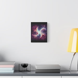 Galactic Canvas Art, Celestial Wall Decor, Cosmic Artwork, Space-Themed Home Decor, Stretched Canvas Print