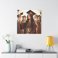 Load image into Gallery viewer, Graduation Canvas Print, Inspirational Wall Art for Graduates, Home Decor, Gift for Her, College Graduation, Motivational Decor
