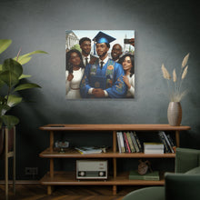Load image into Gallery viewer, Graduation Celebration Canvas Wall Art, Personalized Gift, Home Décor, Graduation Keepsake, Unique Family Portrait
