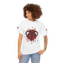 Load image into Gallery viewer, Aries Inspired Unisex Heavy Cotton Tee | Astrology Shirt, Zodiac Apparel, Gift for Astrology Lovers, Rambunctious Spirit T-Shirt, [...]
