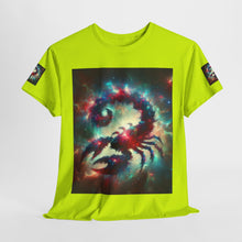 Load image into Gallery viewer, Cosmic Scorpion Tee | Unisex Heavy Cotton Tee | Astrowar Graphic Tees | Space Lover Apparel | Unique Astrology Shirt | Gift for Star [...]
